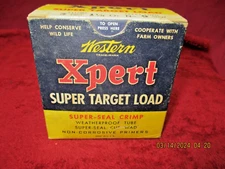 Vintage Western Xpert Super Target Load 12 Ga..  Ammo Box, (EMPTY)