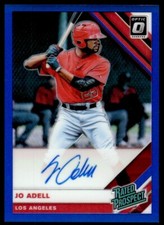 2019 Donruss Optic Rated Prospects Signatures Blue Jo Adell Auto 02/75 Los