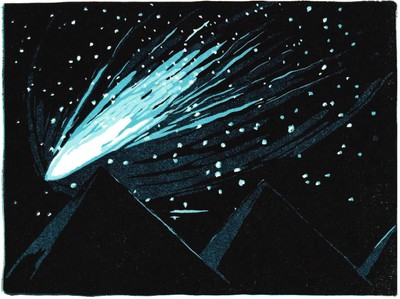 Michael Roosevelt - Atelier 17 artist: ''Comet'' limited edition print 