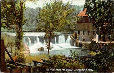 KAPPYS ANTIQUE POST CARDS THE FALLS SOUTHBRIDGE MASS   (NEW127)