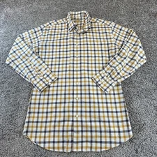 Peter Millar Shirt Adult Large Brown Button Up Long Sleeve Golf Golfer Men