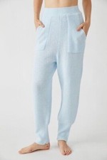 Free People Cozy Pants Size X-Small Blue Lounge Waffle Knit Jogger Intimately FP