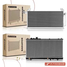 A-Premium Radiator & AC Condenser Cooling Kit for Mazda Protege 2001-2003 Auto