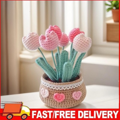 DIY Plants Crochet Tool with Video Tutorials Hand-Knitted Cute Plant Wear Resist
