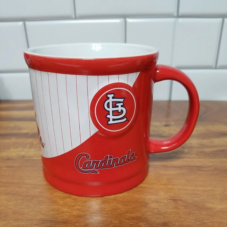 Taza de café Russ de los Cardenales de San Luis - 15 oz elevada (SL) logotipo 3D por taza Russ RARA Foto 4 de 4