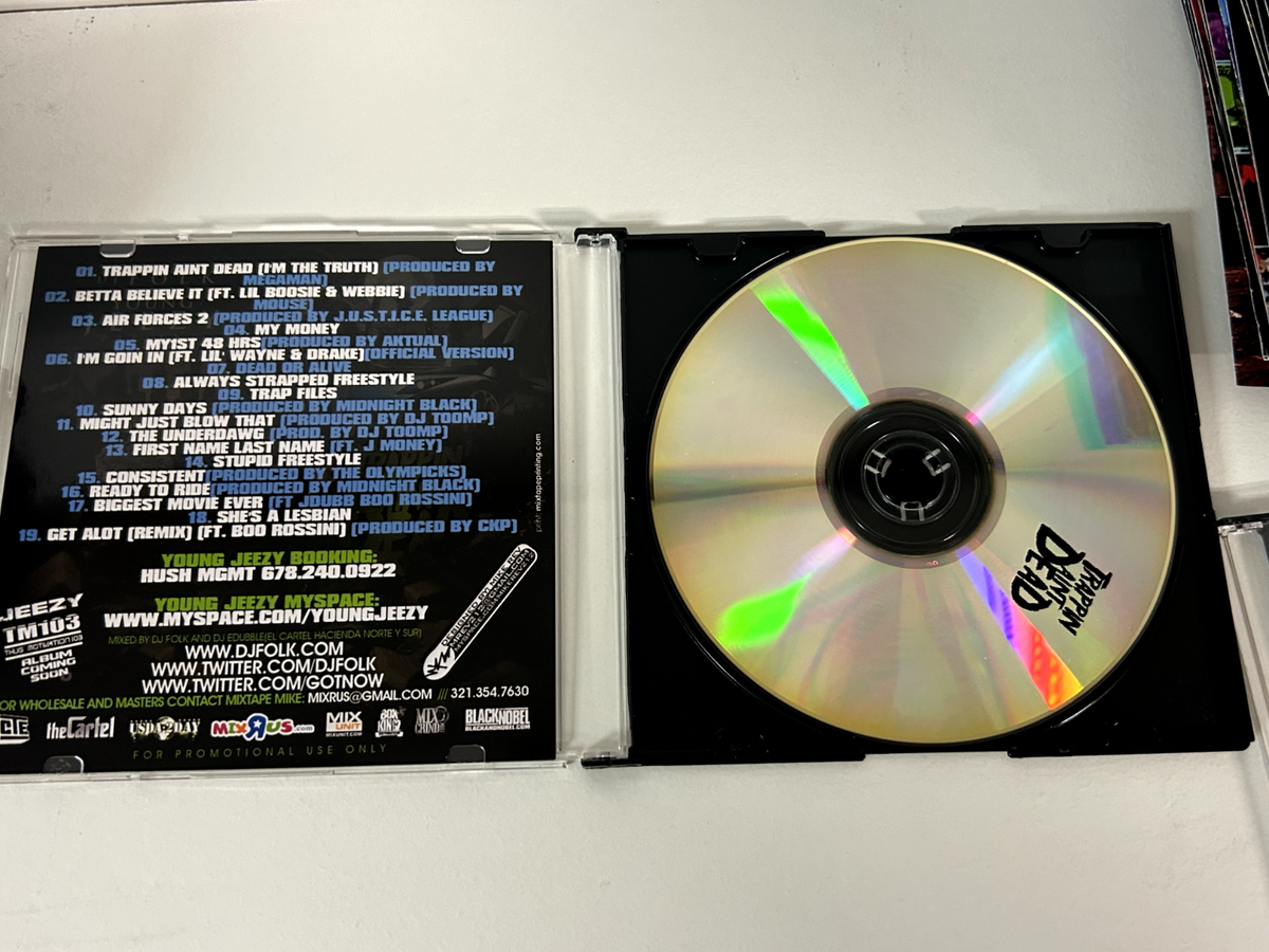DJ FOLK YOUNG JEEZY TRAPPIN AINT DEAD PROMO MIXTAPE MIX CD 2009 | eBay