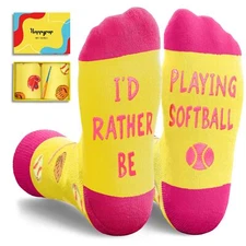 Youth Softball Socks Women - Softball Gifts For Teen Girls Teenager Sports Gi...
