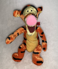 New Disney Store Shiny Sparkle Iridescent Winnie The Pooh Tigger Plush Bean READ