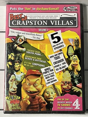 Best of Crapston Villas Vol. 1 (DVD, 2004, Region 0). Troma. FACTORY SEALED.