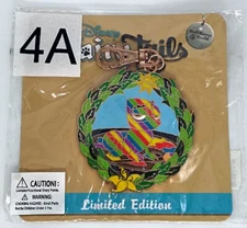 Disney Fairy Tails Pascal Tangled Rainbow VIP Lanyard Medal WDW Event LE 100 NEW