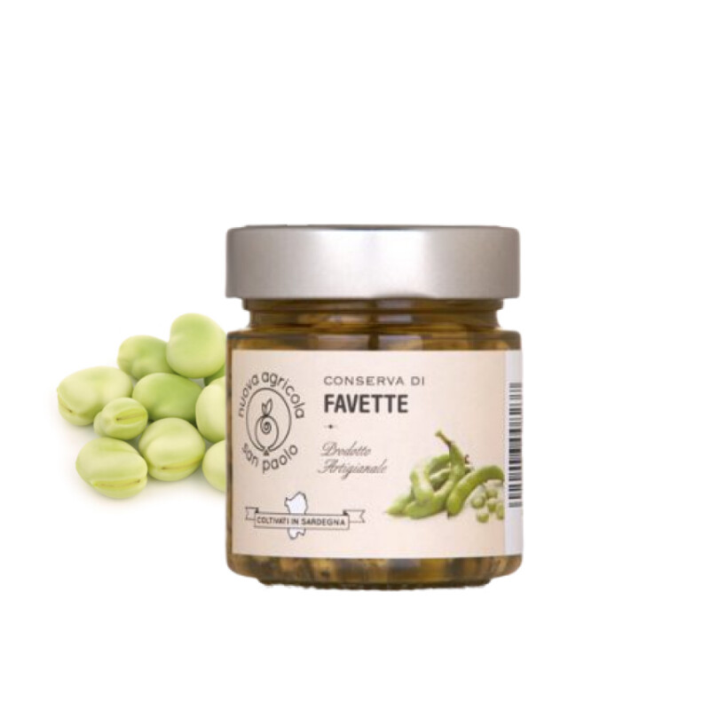 Conserva di Favette Sott'Olio - Prodotto Artigianale - 230g - Coltivato in Sarde