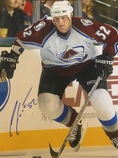 Adam Foote Signed 8x10 Photo! Colorado Avalanche Legend! olympic gold ! W/COA