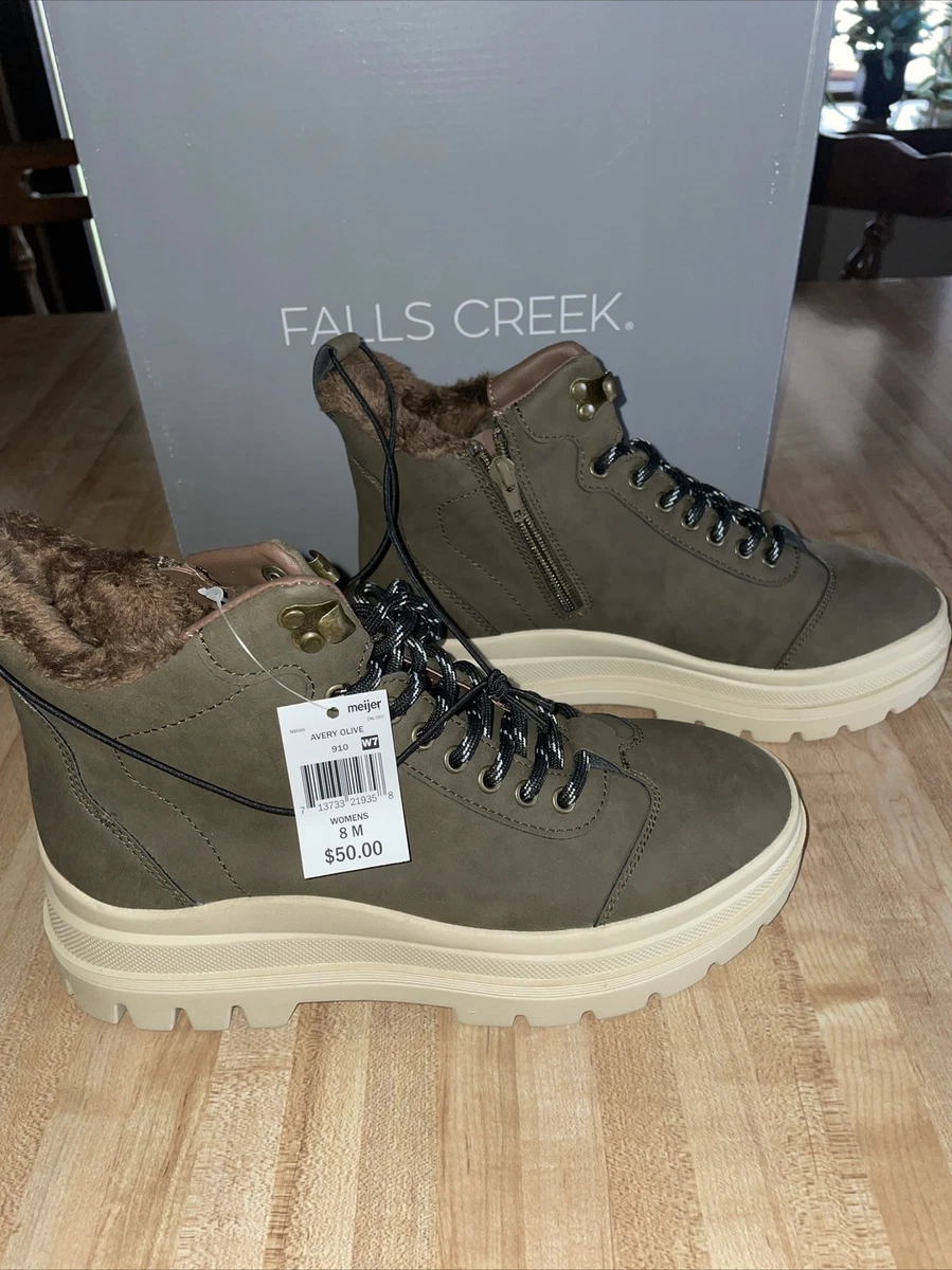 Women s Falls Creek Avery Olive Boots 8M New eBay