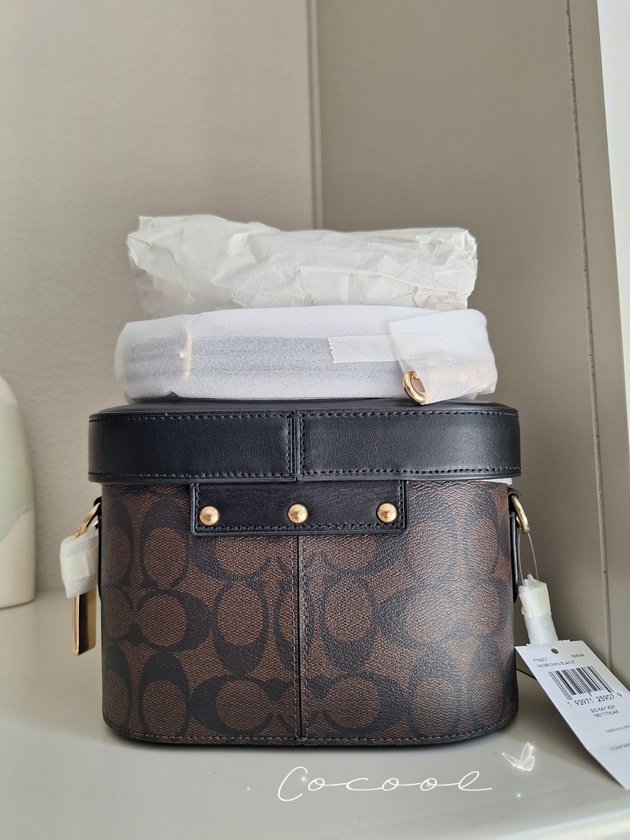 Coach Kay Canvas Crossbody Bag - Signature Khaki/Black for sale