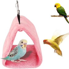 Bird Nest Snuggle Hut Soft Plush Hammock Hanging Cage Tent for Birds Parrot Wint