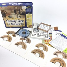 Broderbund Family Tree Maker 5 Deluxe Genealogy Software 10-CD Set Windows 95 98
