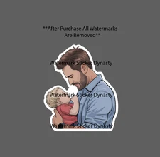 Fatherhood Sticker Waterproof Decal Father Dad Life Family Love Home Gift NEW