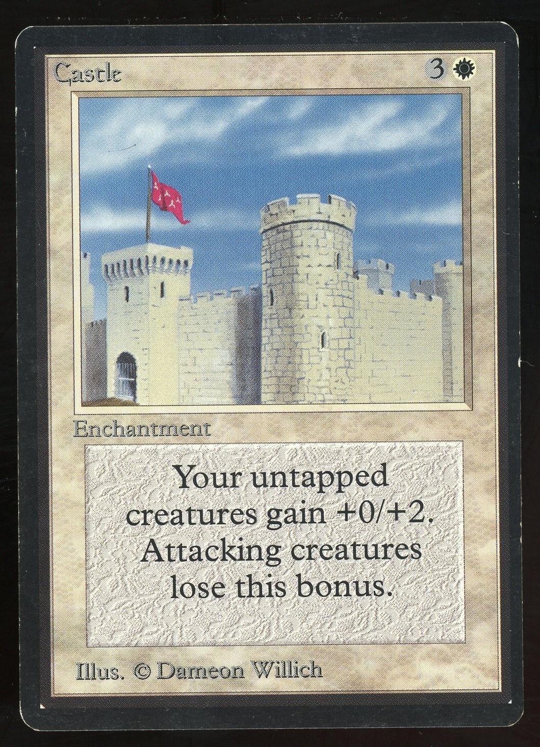 1993 MTG Magic the Gathering Beta Castle Raw LP Gaming Card TCG