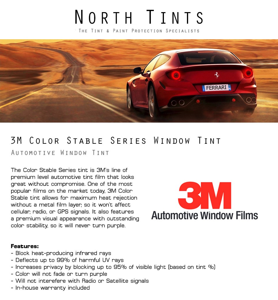 3M COLOR STABLE PreCut Window Tint Film Kit Glass for Maserati Grecale 2023-2026