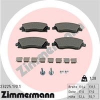 Zimmermann BremsbeläGe Bremsbelegsatz Vorne FüR Opel Corsa C Meriva