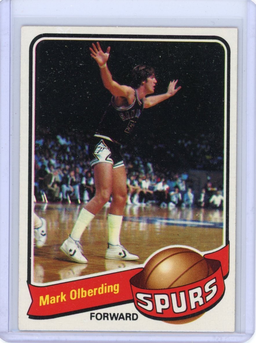 1979-80 TOPPS MARK OLBERDING #98 EXMT/NM SET BREAK SAN ANTONIO SPURS