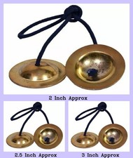 Hand Symbol Brass Manjeera Manjira Indian Musical Cymbal Percussion Instrument