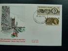 GB First day cover illustrated fdc from 1965 Parliament non phosphor