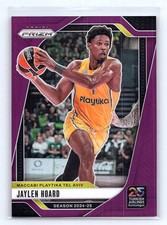 Jaylen Hoard 2024-25 Panini Prizm EuroLeague #4 Purple Prizms #/99