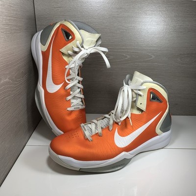 Size 16 mens  - Nike Hyperdunk 2010 TB Mid Orange Blaze / white #407627-800