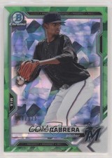 2021 Bowman Sapphire Edition Chrome Prospects Green Refractor Edward Cabrera 0c6