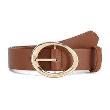 Women Faux Leather Belt for Jeans Pants Ladies Casual Waist Belts Fashion Bro...