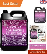 5L Carpet Cleaning Solution - Gentle Yet Tough on Stains & Odours, Spring Fresh 8.00 per litre