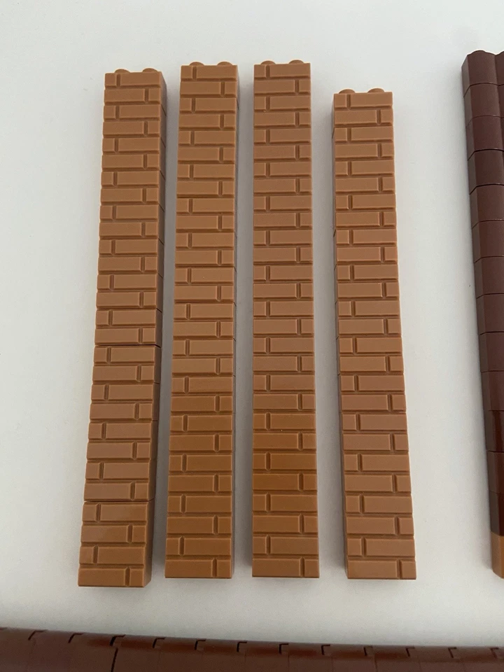 Lego® braune Teile - Ritter Burg - Mauersteine - Holzstämme - Bild 2 von 4