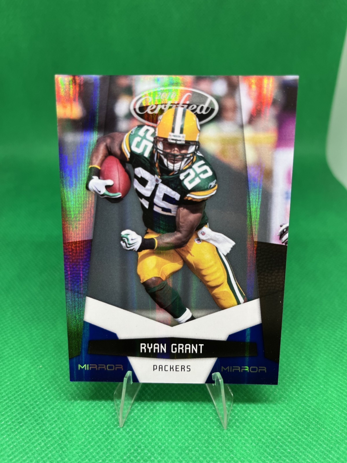 2010 Certified Ryan Grant #/100 Mirror Blue Green Bay Packers #55