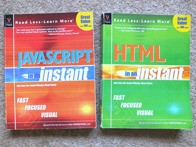 RETRO HTML IN AN INSTANT & JAVASCRIPT IN AN INSTANT LEARN COMPUTER PROGRAMMING
