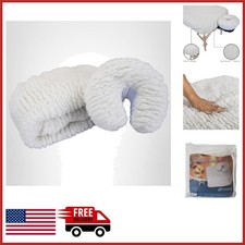 Fitted Fleece Pad Set for Massage Table with Non-Slip Face Cradle Cover