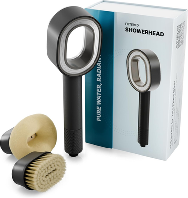 #ad #ad NU Aqua Handheld Filtered Shower Head Black High Pressure Shower Filter Prot $71.99