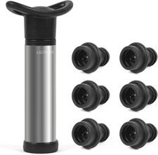 Wine Saver Pump with 6 Vacuum Wine Stoppers Wine Bottle Preserver
