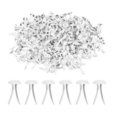 1000 PCS Paper Brass Fasteners Split Pins, White, 6 x 12 mm
