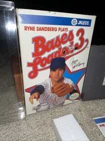Bases Loaded 3- Nintendo NES Video Game - Complete In Box CIB
