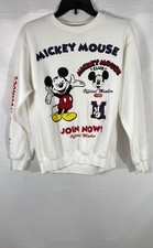 Cotton On Women's White Mickey Mouse Club Graphic Sweatshirt Sz XXS