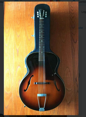 E-Gitarre Gibson L-48 Vintage 1957 Semi Hollow Sunburst mit Hartschalenkoffer