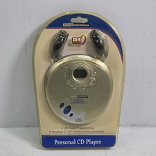 Living Solutions Personal CD Music Player 20 Track ATC 2630 Silver Black New