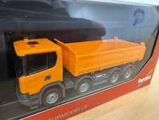 Herpa LKW Modell Scania XT17 4achs Kipper Meiler kommunal-orange 316996 in OVP