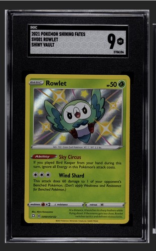 Rowlet graded SGC 9 for sale on eBay
