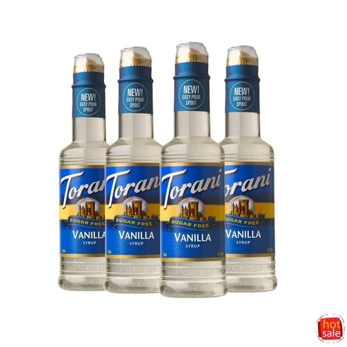 Sugar Free Vanilla Syrup for Coffee Drinks and Desserts - 1500ml/4ct - product listing photo