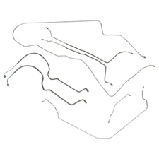 1973-77 Chevrolet Monte Carlo Brake Line Power Disc Set Lines Kit Tubes OE