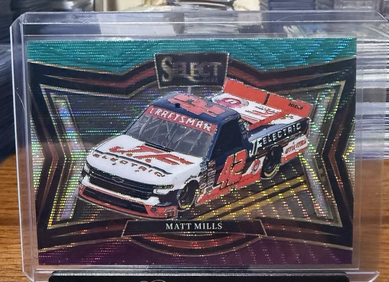 MATT MILLS 2025 SELECT RACING NASCAR PIT ROAD #108 TRI-COLOR PRIZM