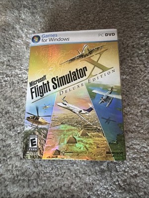 Microsoft Flight Simulator X Deluxe Edition - PC DVD Windows Excellent!