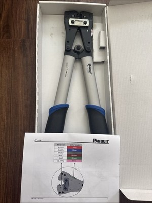 Panduit CT-810 Hand Crimping Tool - 8 to 1/0 - Hex Crimp Profile - For Copper...